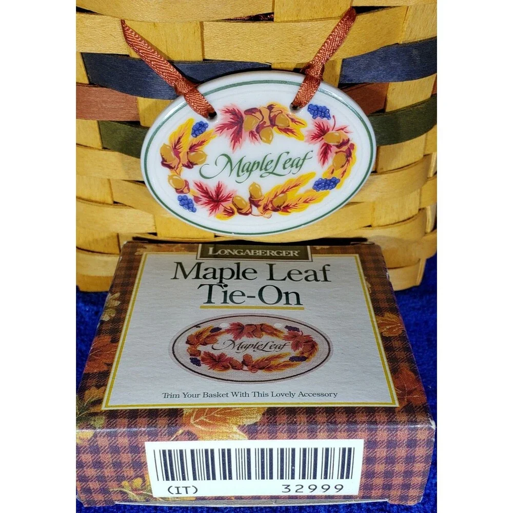 Longaberger 1996 “SHADES OF AUTUMN - MAPLE LEAF Basket” Combo Fall #13935